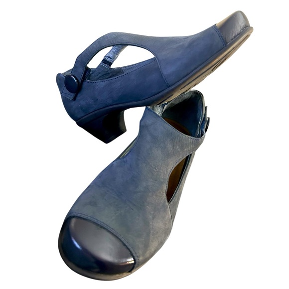 Naot Shoes - Naot 7.5 Never worn Mary Jane blues leather shoes- unreal quality and design